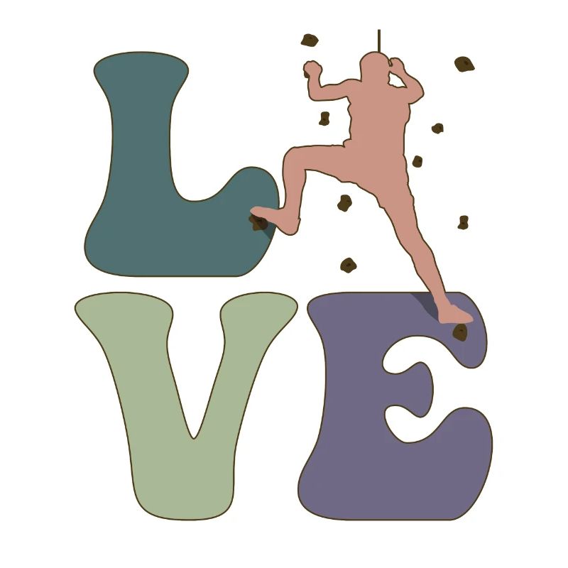 LOVE Wall Climbing Mur d’intérieur Grimpeur de bloc