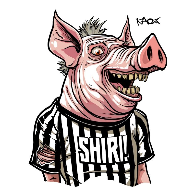 Funny Referee Pig The Shiri
