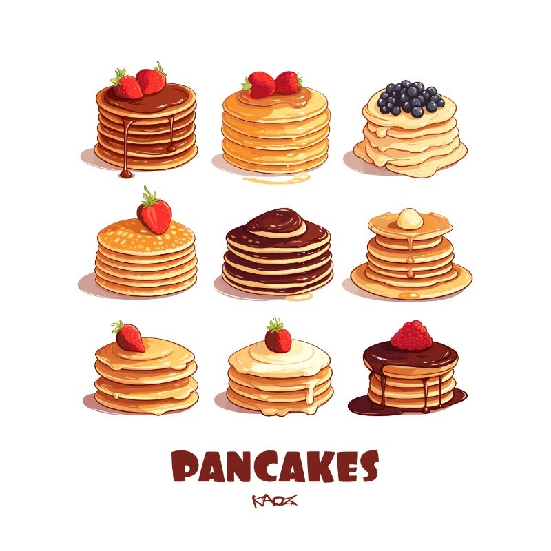 Chocolate Fruit Pancakes
