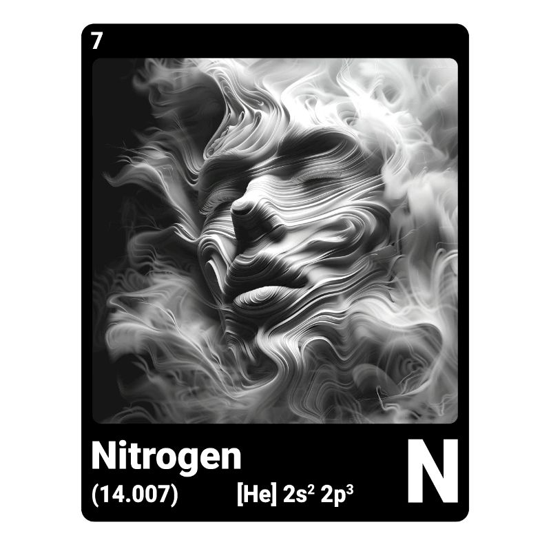 Periodensystem Element Stickstoff (N) 7