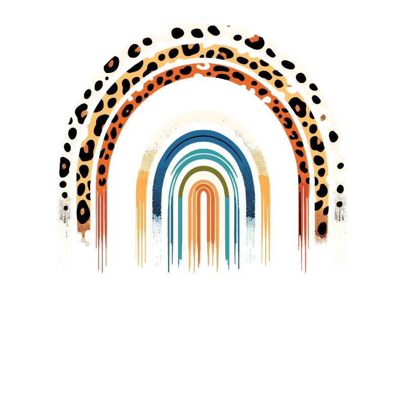 Paraprofessional Leopard Rainbow Educator Parapro