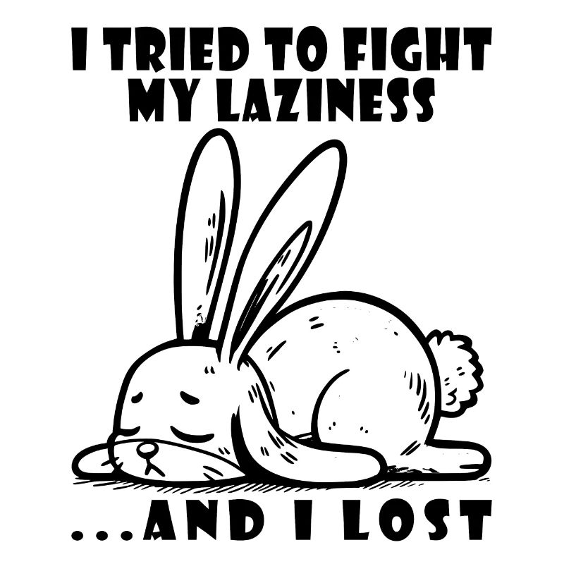 Lazy bunny lazy tired relaxed