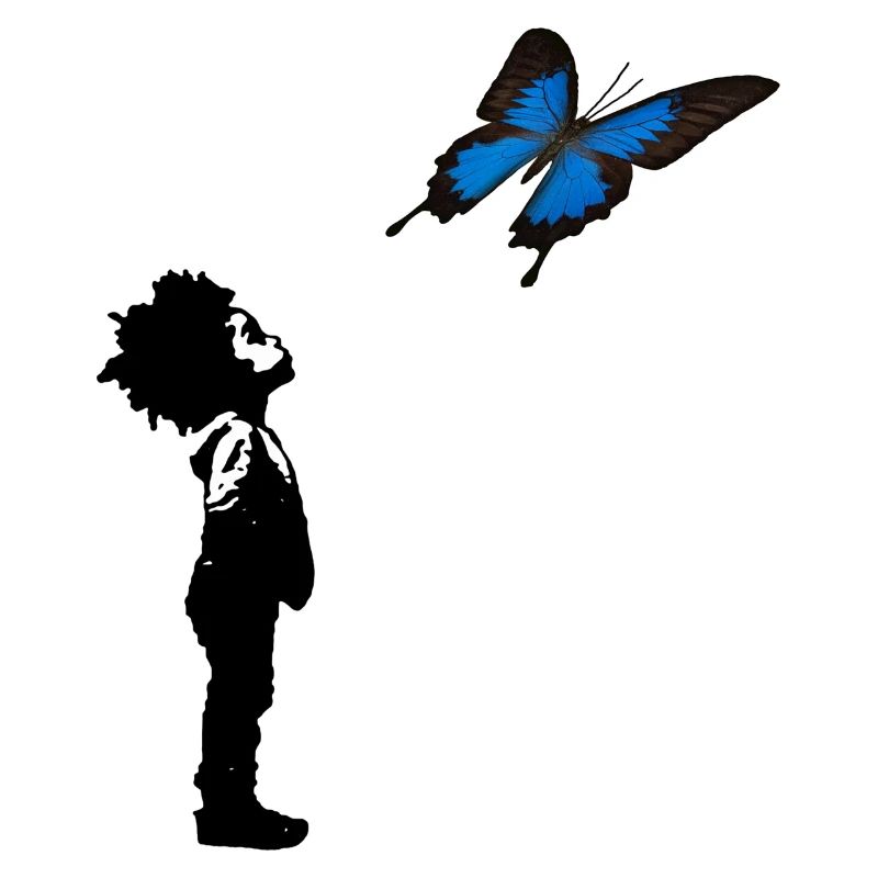 Der Junge und der Schmetterling