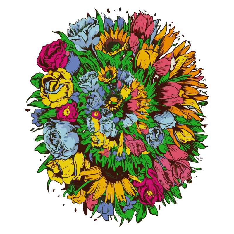 Bouquet de fleurs de jardin