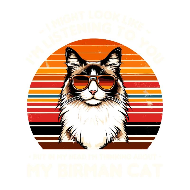 J’ai peut-être l’air de t’écouter, chat de Birmanie