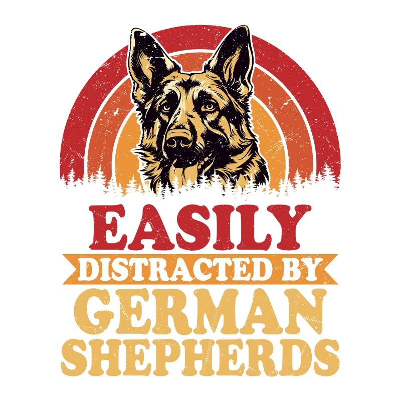 Easily Distracted By German Sheperds Dog Owner Pup