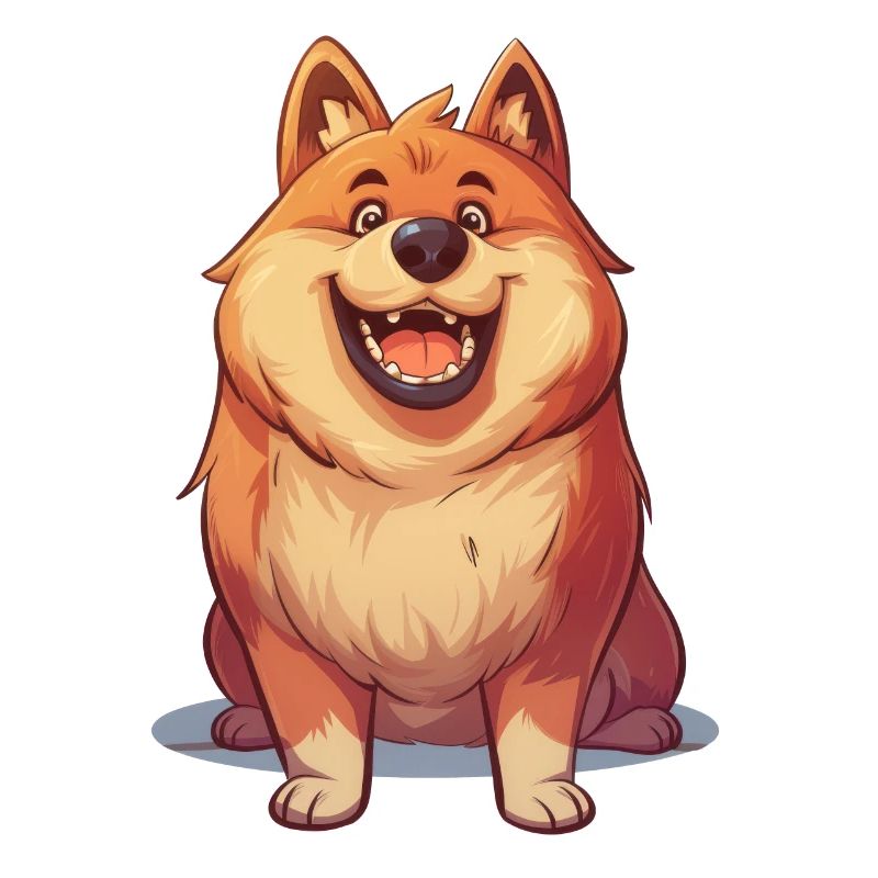 Eurasier | Illustration de dessin animé