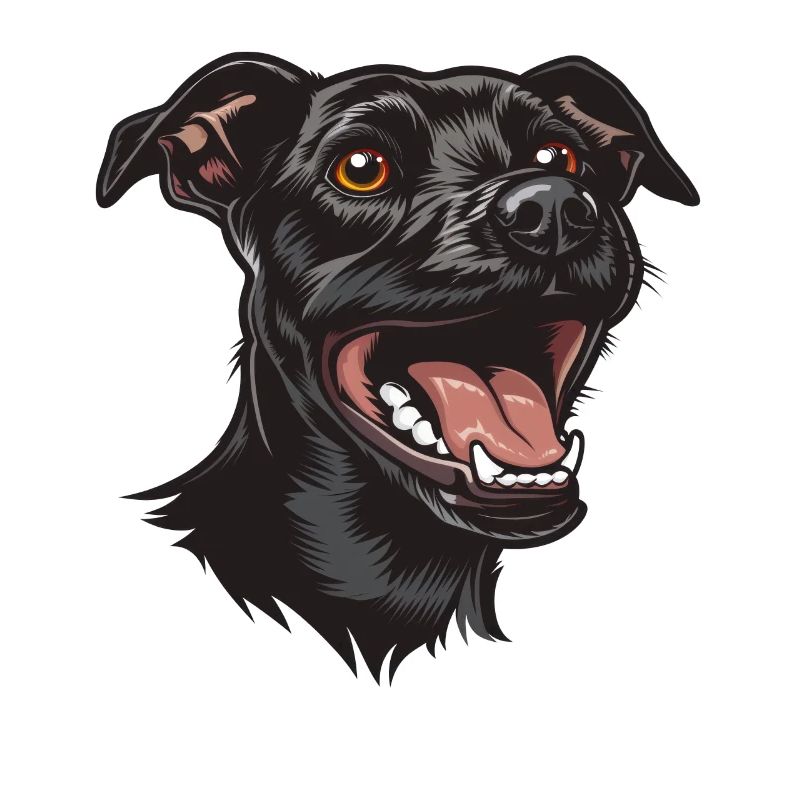 Terrier de Patterdale | Illustration de dessin animé