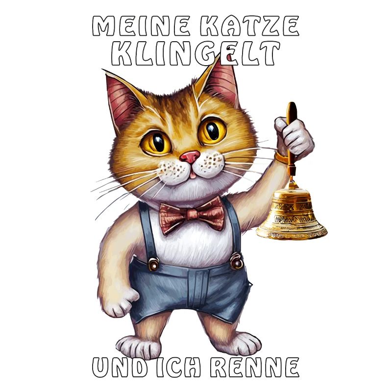 CAT WITH HANDBELL RINGING