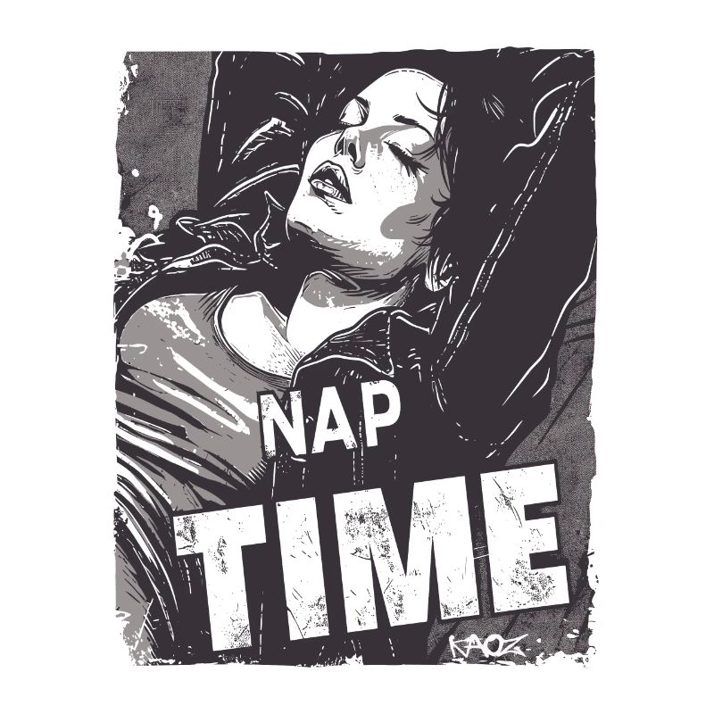 Cartoon Comic, Woman Sleeping, Nap Sleeping