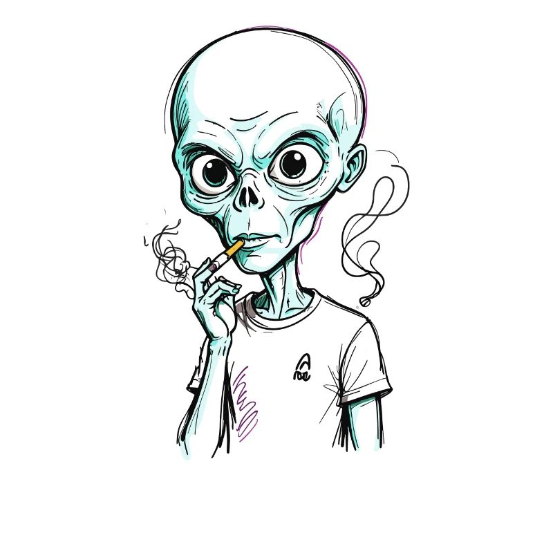 Funny Alien Saying Humorous Alien
