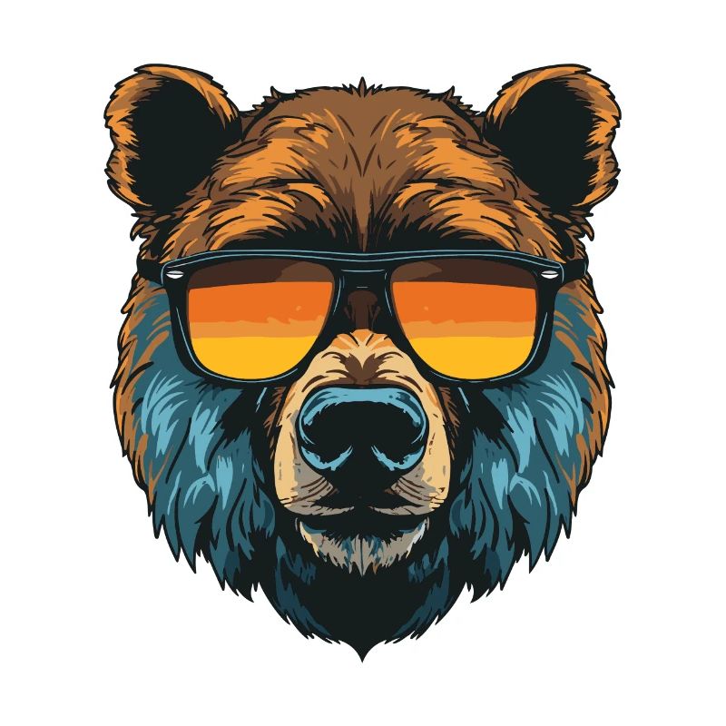Bär Kopf Cool