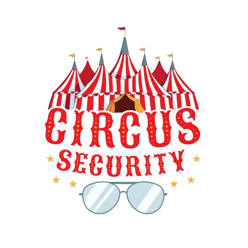 Fête costumée des numéros de sécurité de cirque