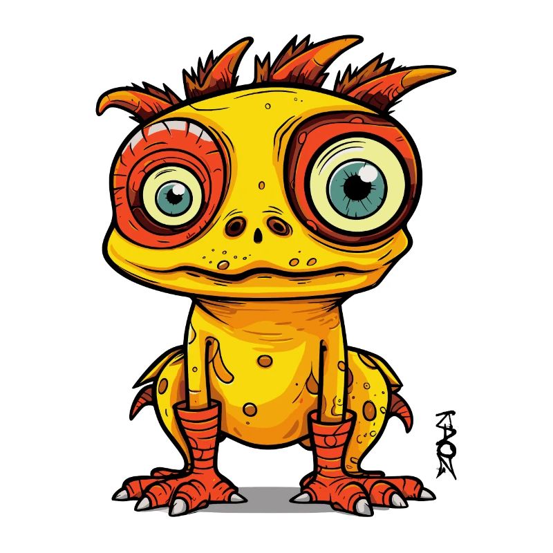 Fantasy Cartoon Monster Creature
