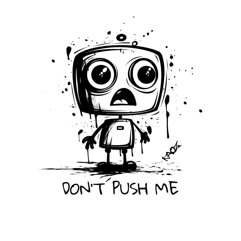 Cute Robot: Don't Push Me