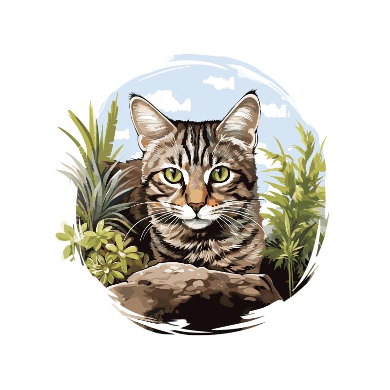 Tabby Kätzchen Tabby Katze