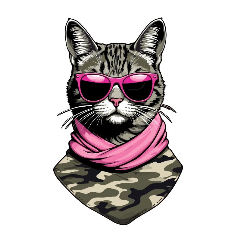 Niedliche Katzenmama Katzenmutter mit Stil