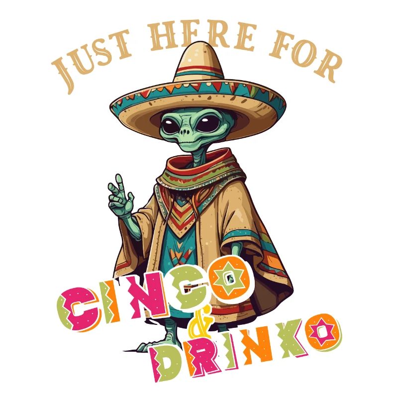 Fiesta Alien Spruch Lustiger Cinco De Mayo Feier