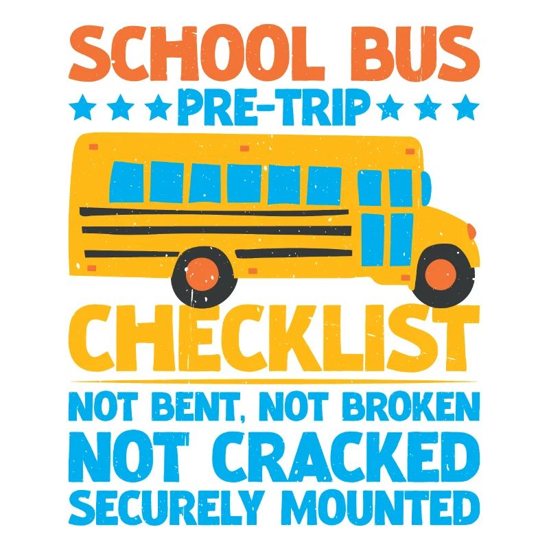 School Bus Pre-trip Checklist, Not Bent, 5