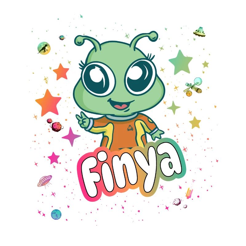 FINYA - Schöner Mädchen Name mit süßem Alien