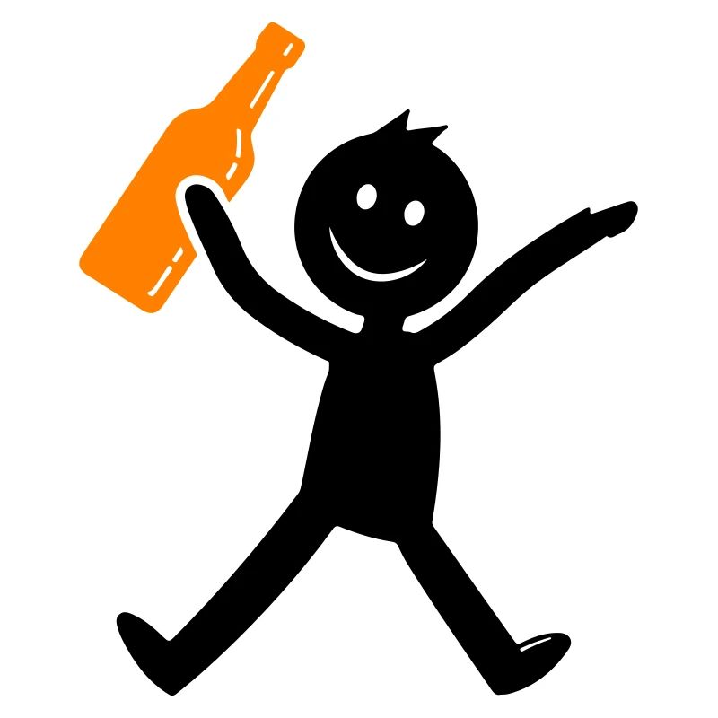 Stick Figure Bière Drôle