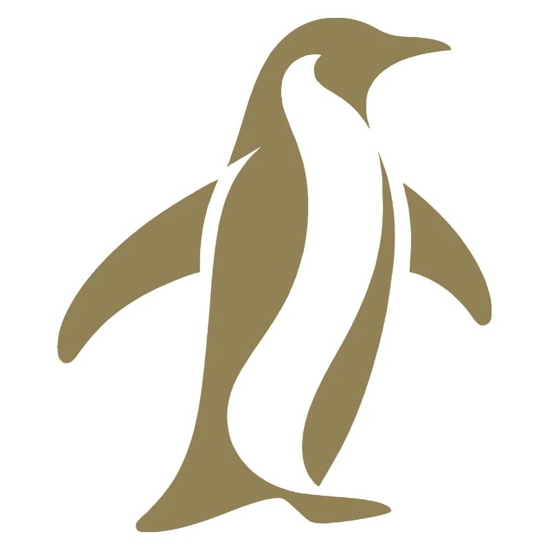 Pingouin Pôle Sud Silhouette Minimaliste