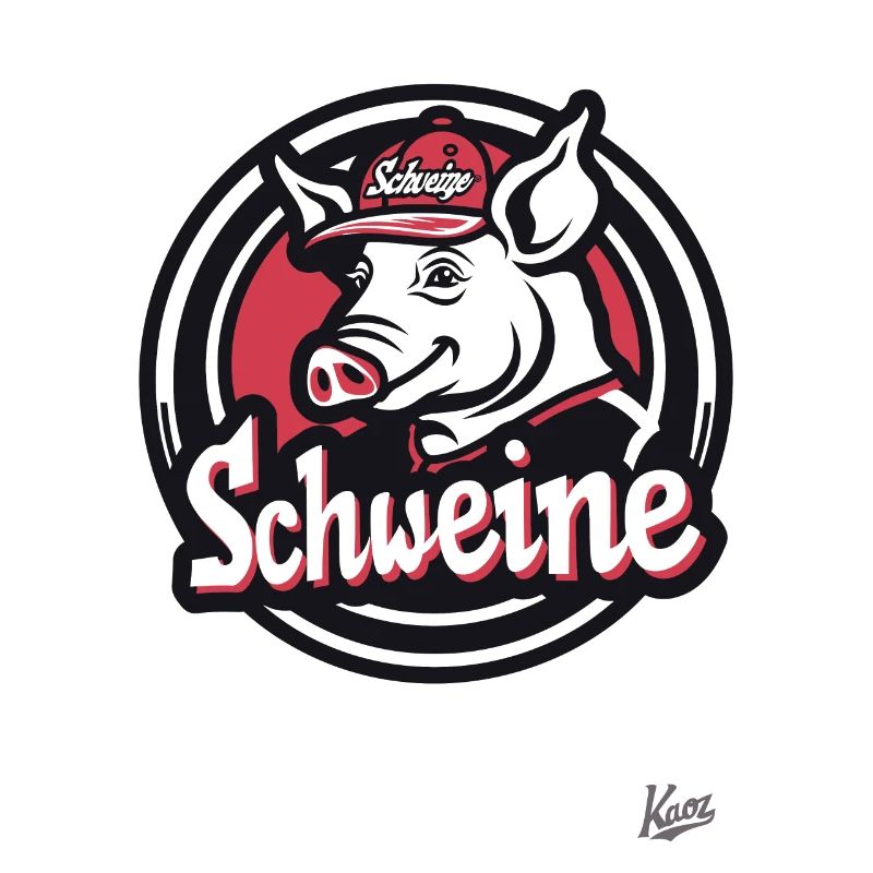 Casquette vraiment cool : Cochon dans l’équipe de cochons