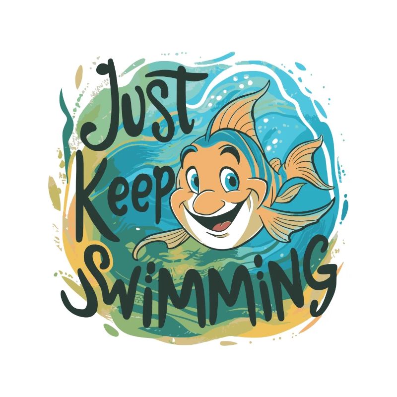 SCHWIMMEN SIE EINFACH WEITER