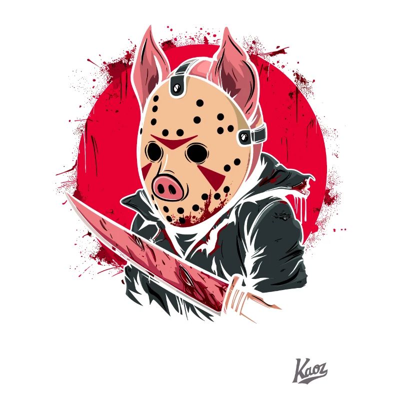 Funny Slasher Horror Pig