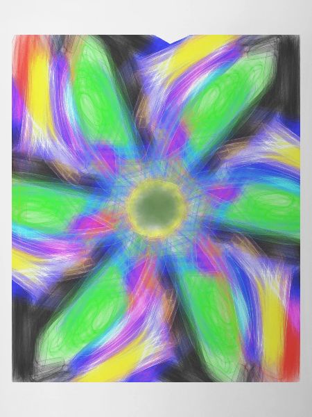 Psychedelic Abstract Flower