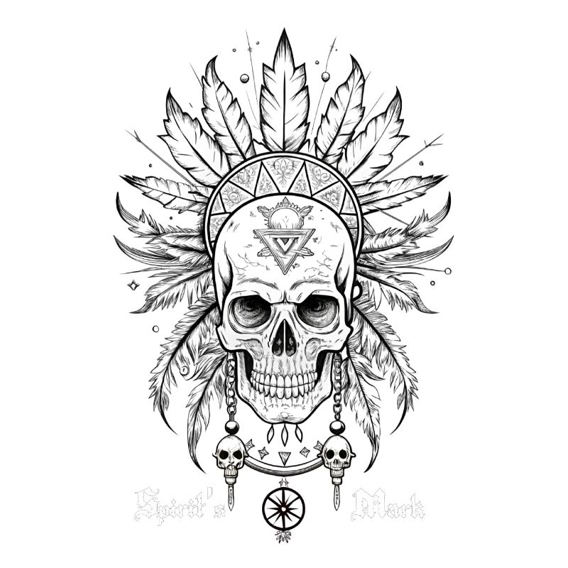 SKULL AND FEATHERS, SPIRIT'S MARK