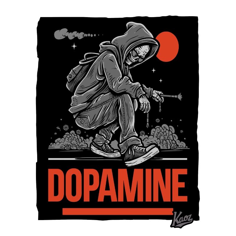 graffeur Skelet Skull Dopamine
