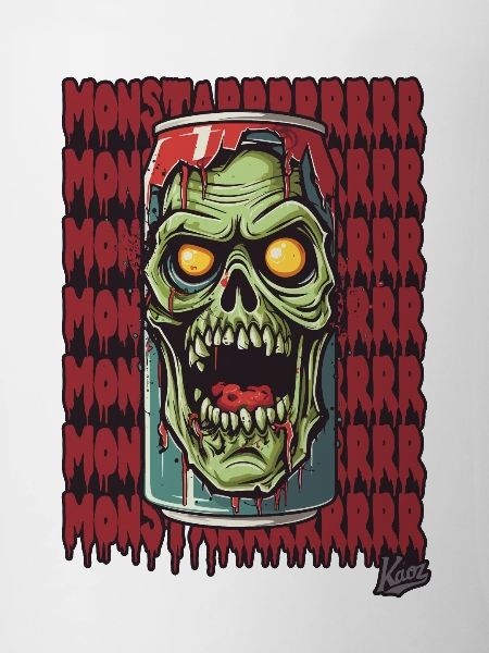 Monster Zombie Drinks Can
