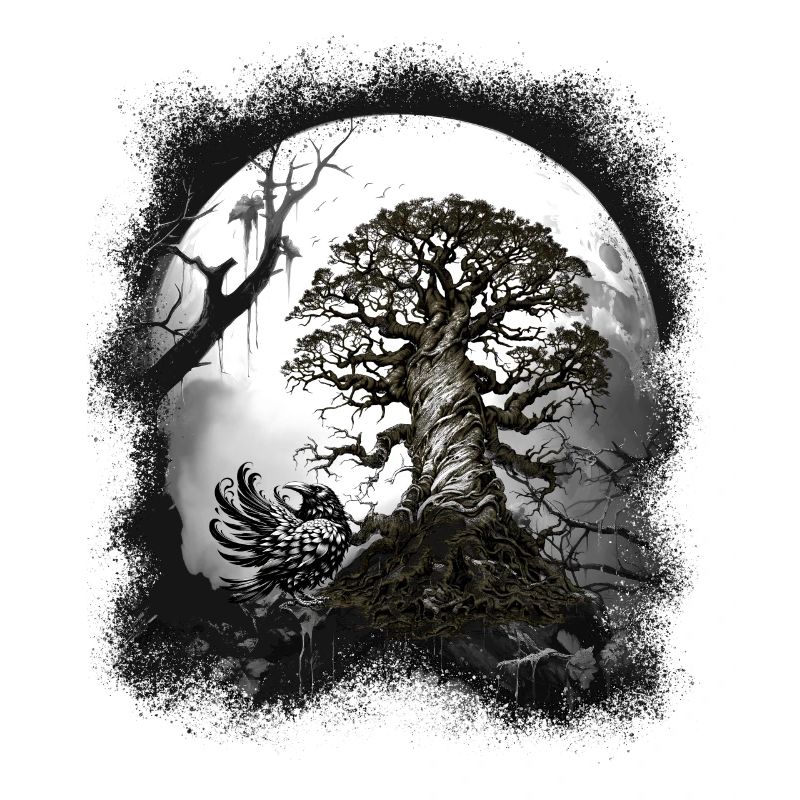Halloween Crow Raven Forest Forest Creature Occult