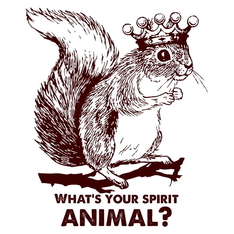 Squirrel wears a crown