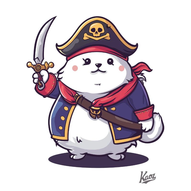Fluffy Pet Pirate Cat