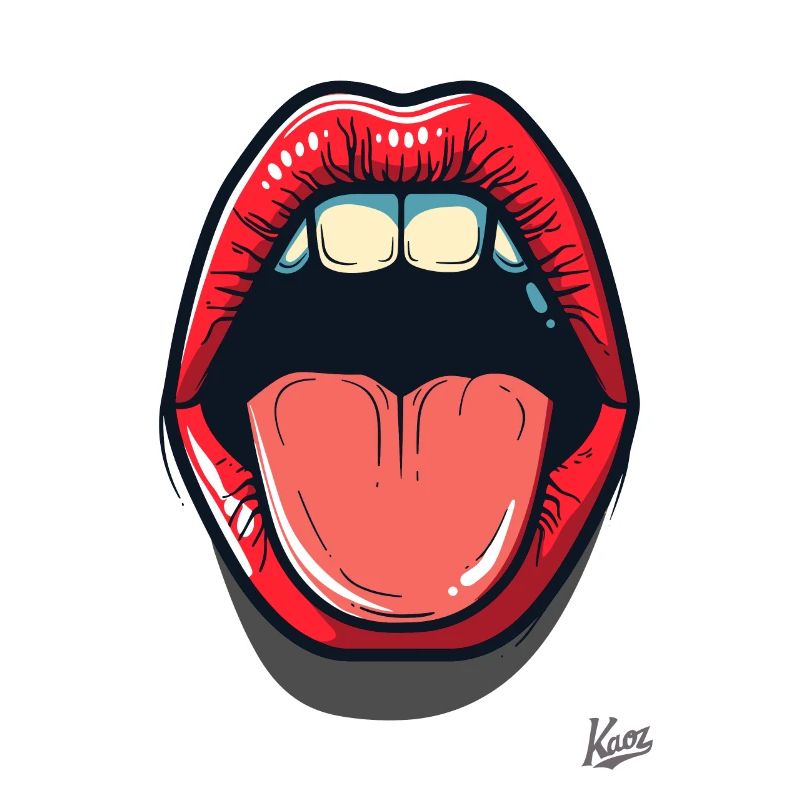 Bouche et langue : baisers et bisous