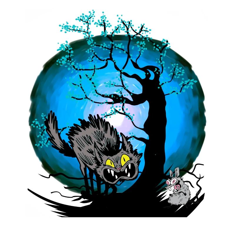Halloween Cat Cats Mouse