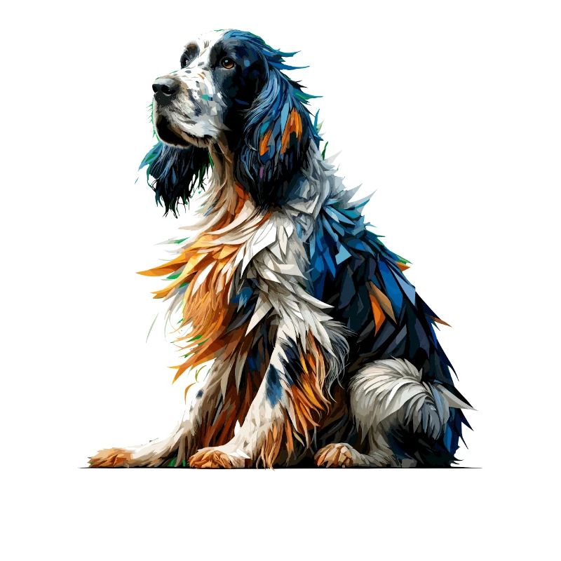 Polygon Art Setter Anglais Setter Laverack