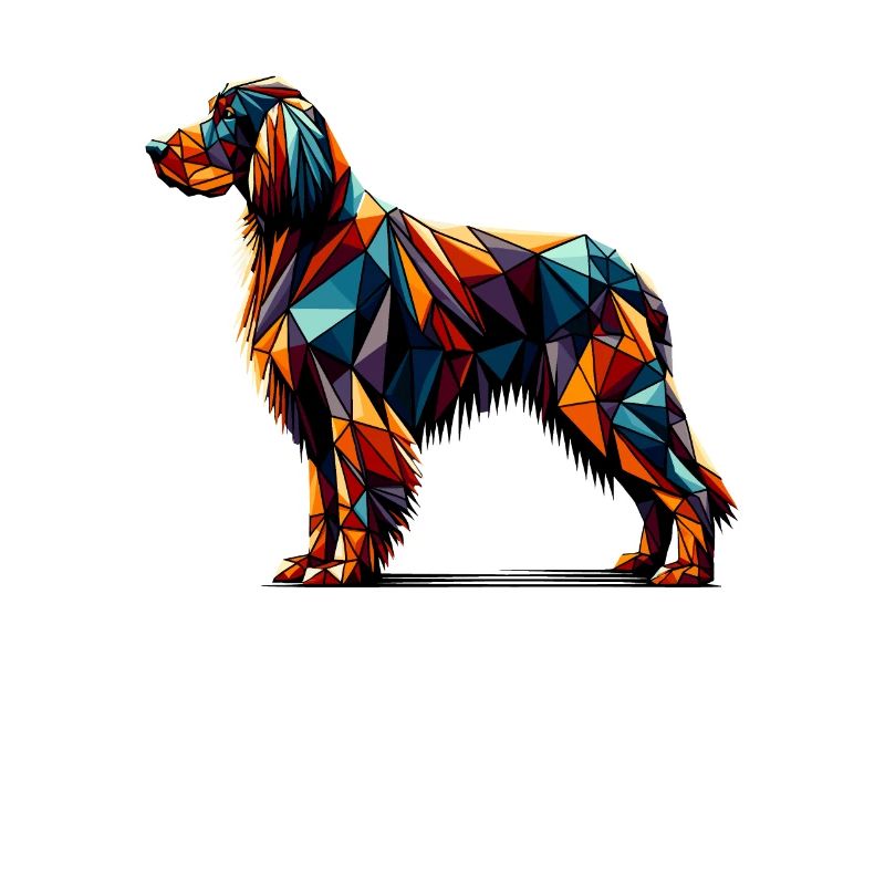 Geometric Art Gordon Setter Setters