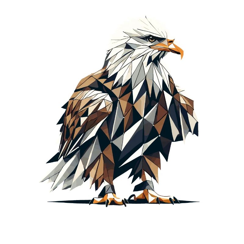 Geometric Art Bald Eagle Bald Eagles