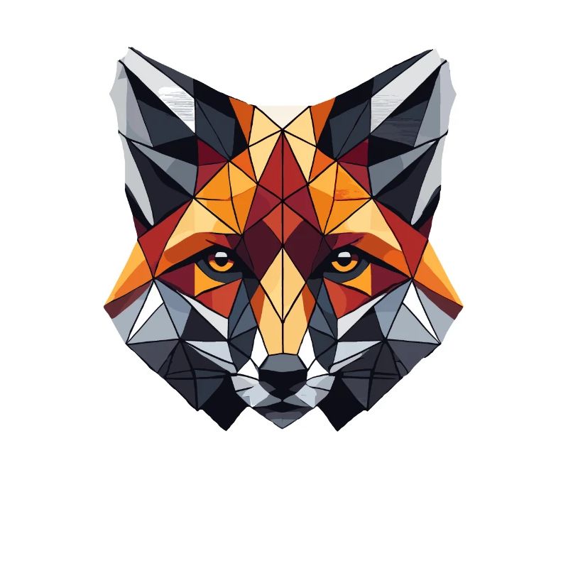 Geometric Art Fox Foxes