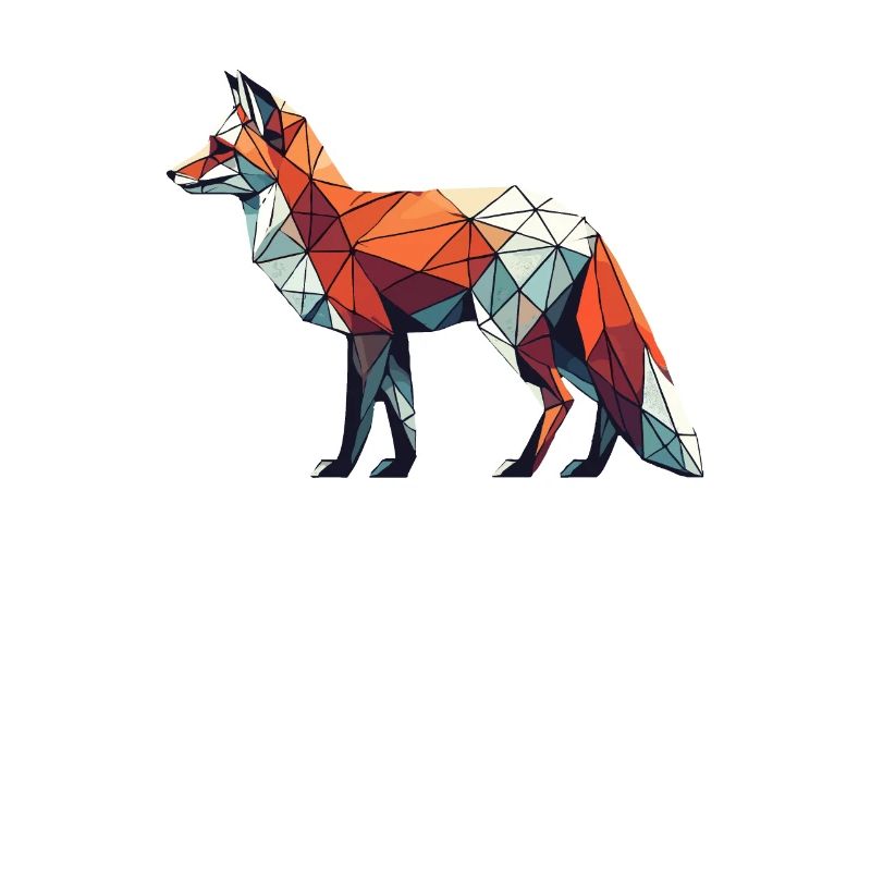 Geometric Art Fox Foxes