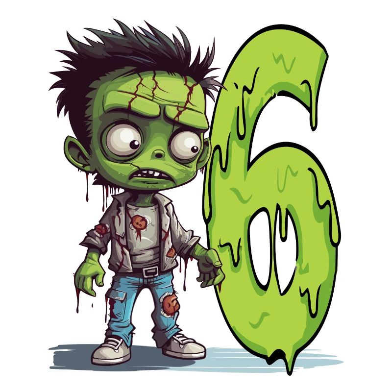 Zombie effrayant – Six ans