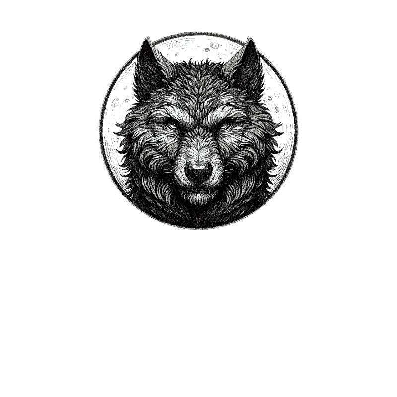 Wolf Face Portrait