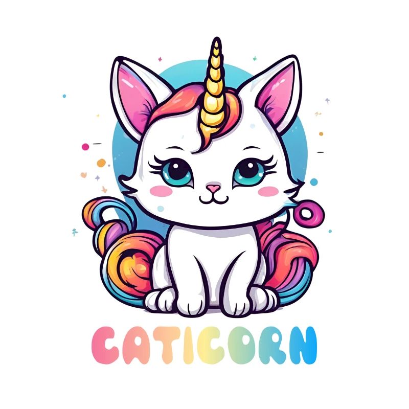Caticorn Einhorn Katze