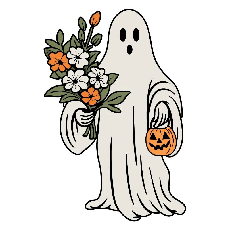Geist mit Blumen