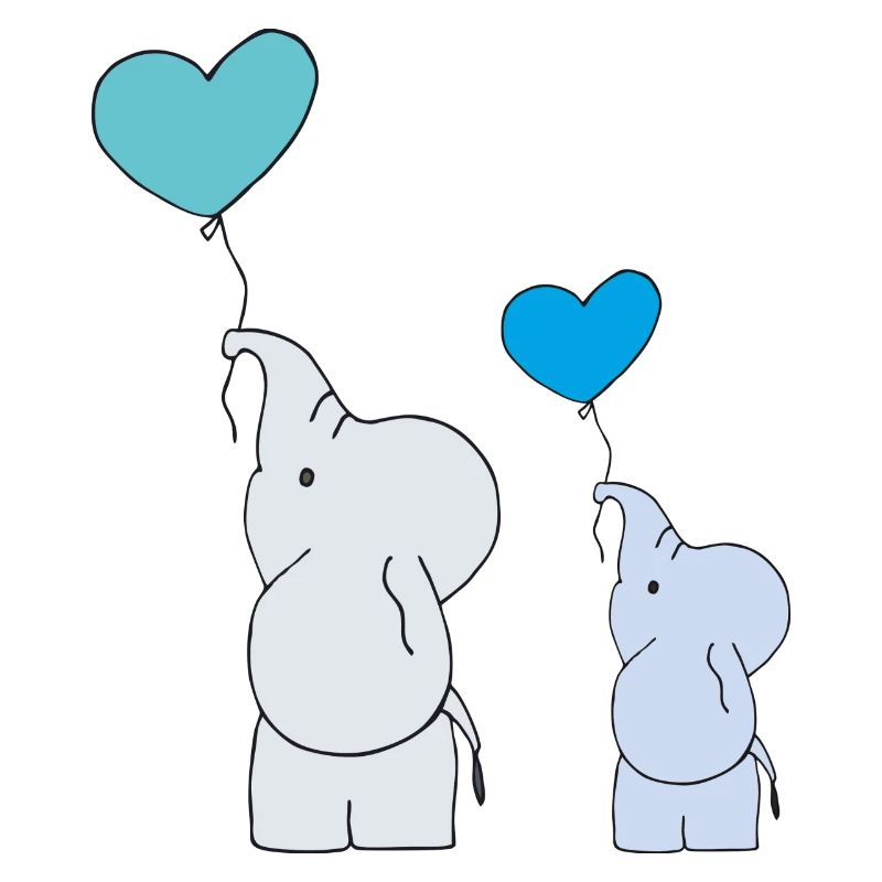 Elephant Big and Small Balloon