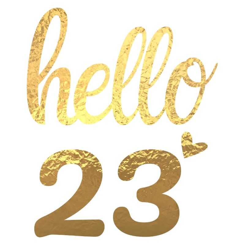 Hello 23 doré