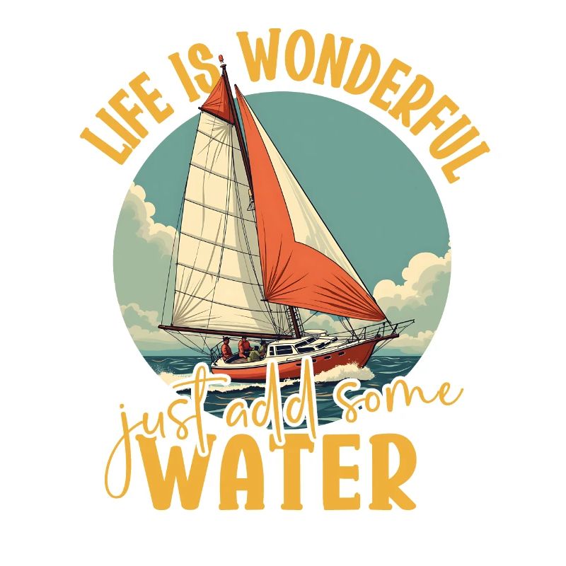 La vie est merveilleuse, il suffit d’ajouter de l’eau - Voile